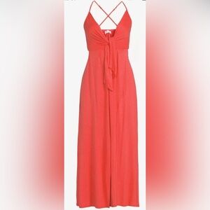 Sofia Jeans Coral Women’s Tie Front Halter Dress